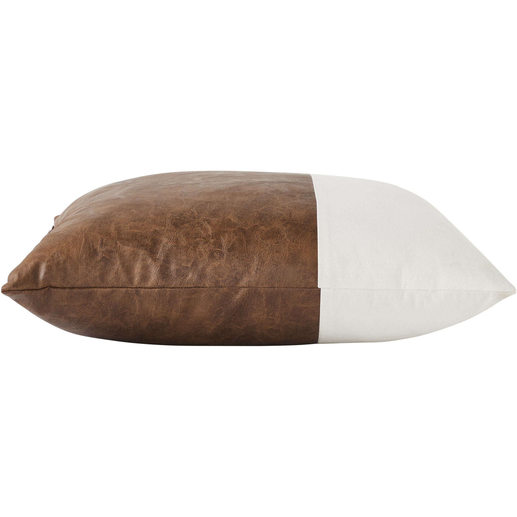 Veracruz 22 inch Off-White and Cognac Indoor Pillow