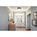 Malaga LED 15.75 inch Matte Black and White Flush Mount Ceiling Light