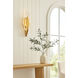 Down the Wrong Path 1 Light 9.5 inch Brass Kisser Wall Sconce Wall Light