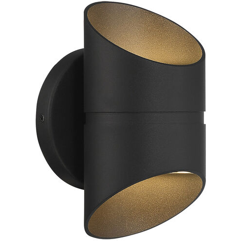 Marino LED 8 inch Black Outdoor Wall Sconce