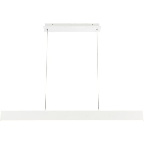 Rogers LED 1 inch White Pendant Ceiling Light, Large