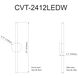 Corvette LED 24 inch Matte Black Wall Sconce Wall Light