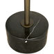 Santosha Side Table, Stone Top