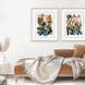 Earthy Brushstrokes / Earthy Circles Blue and Green and Rust Framed Art, Propac