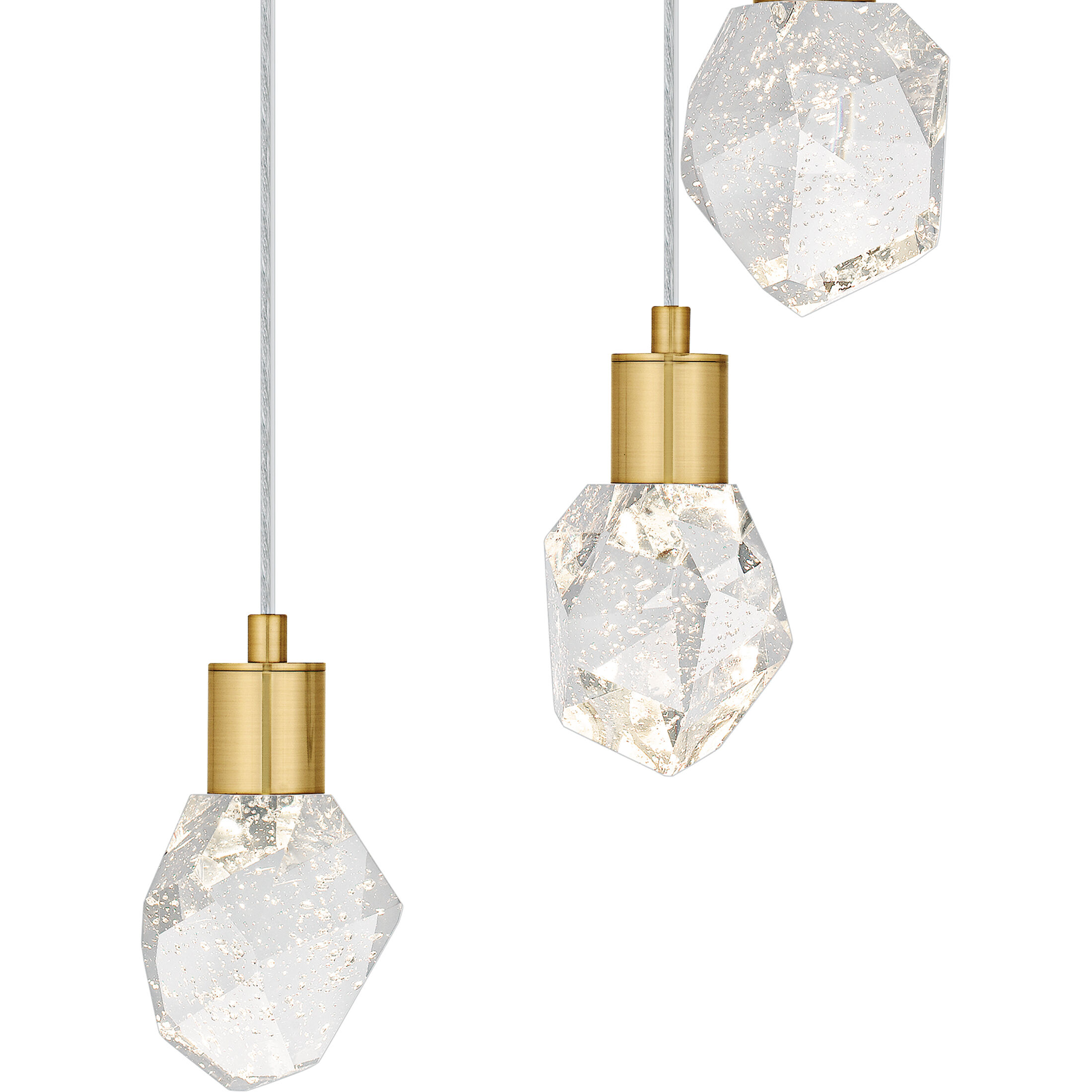 Skye LED 14.5 inch Brushed Gold Pendant Ceiling Light