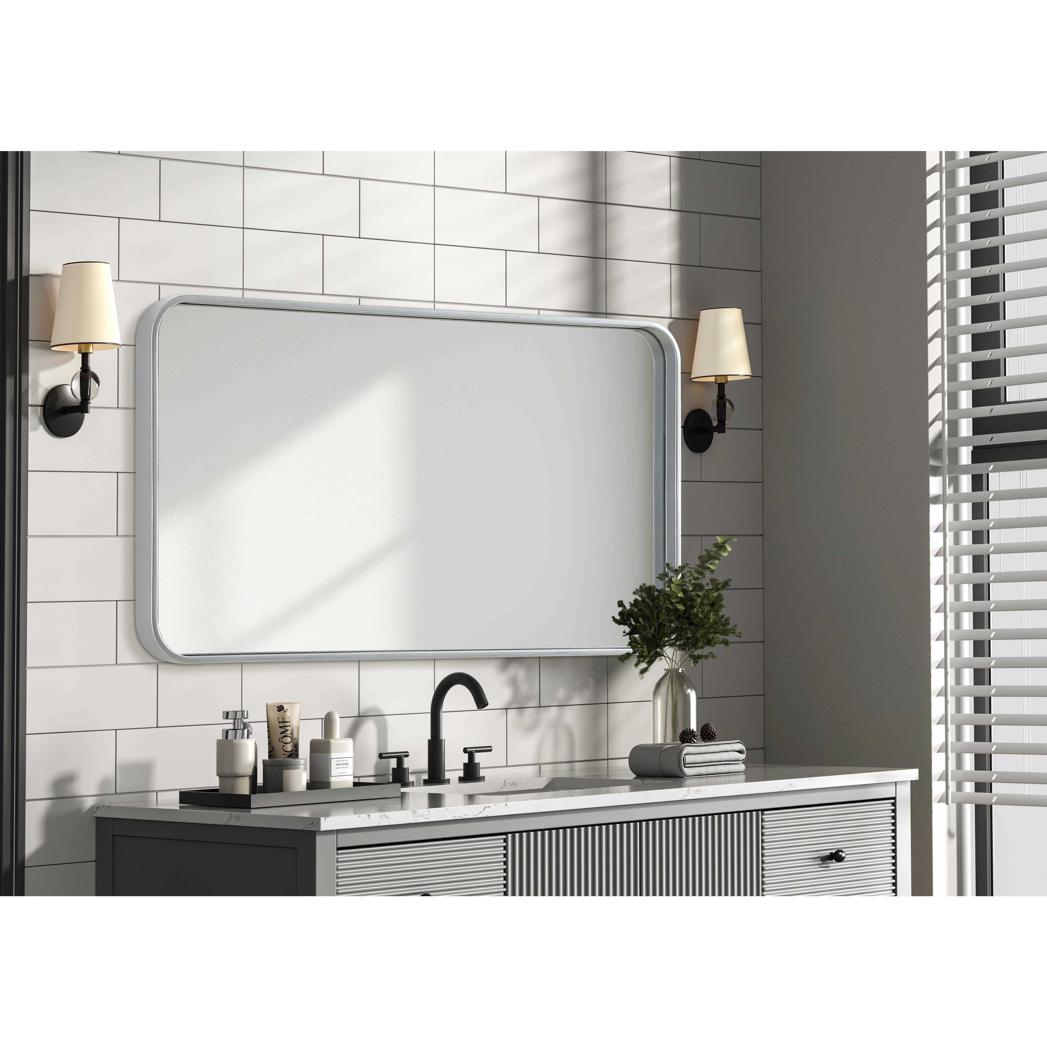 Remy 36 X 20 inch Silver Mirror