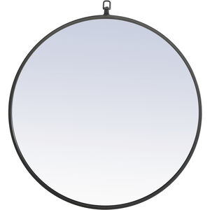 Eternity 24 X 24 inch Black Wall Mirror