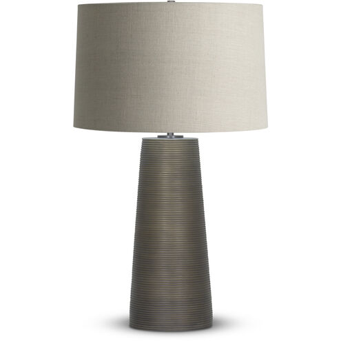 Olympia 29.75 inch 150.00 watt Bronze Table Lamp Portable Light, Finely Ribbed Surface