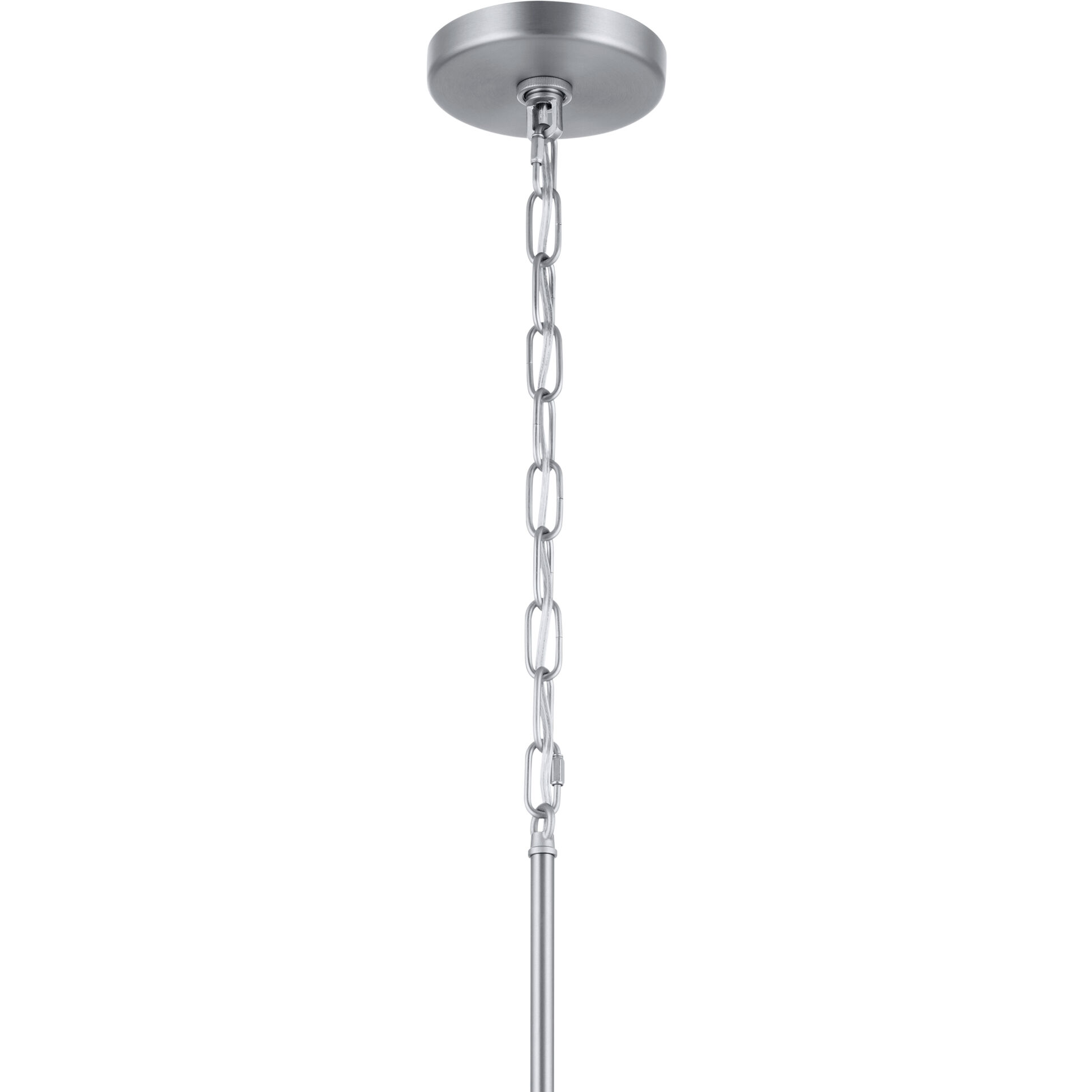 Erma 5 Light Brushed Nickel Chandelier Ceiling Light, Medium, 1 Tier