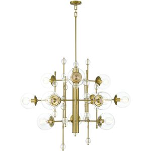 Traiton 12 Light 48 inch Gold Chandelier Ceiling Light