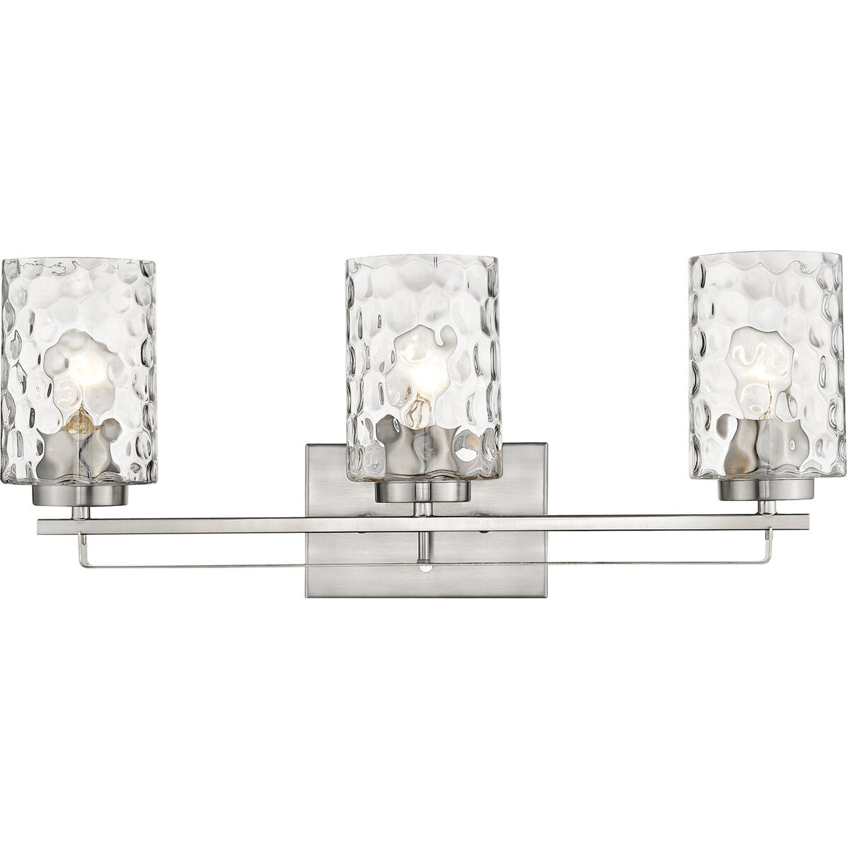 Livvy 3 Light 24 inch Satin Nickel Vanity Light Wall Light