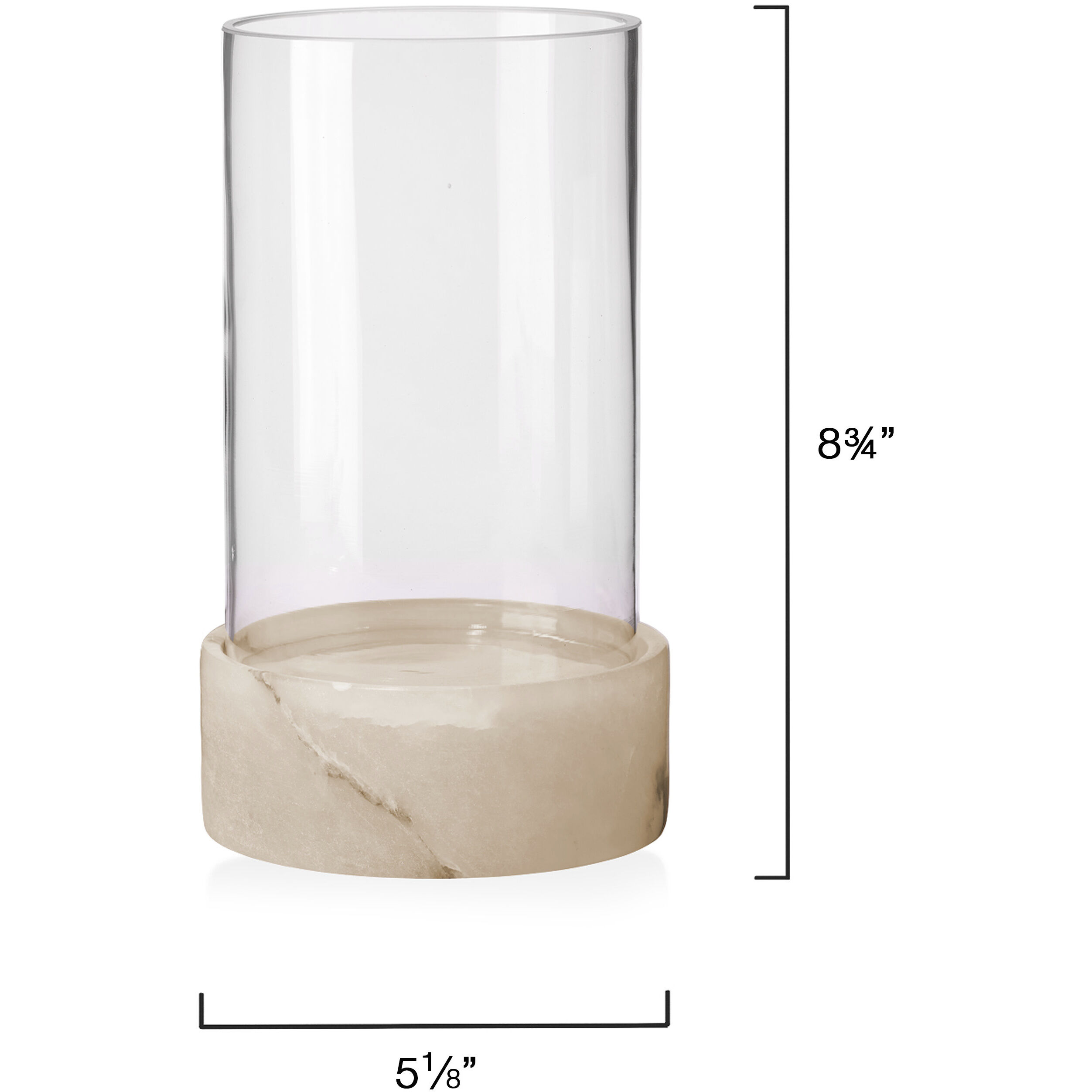 Charlotte 8.75 X 5 inch Stacked Hurricane, Short