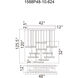 Stagger LED 48 inch Brass Chandelier Ceiling Light