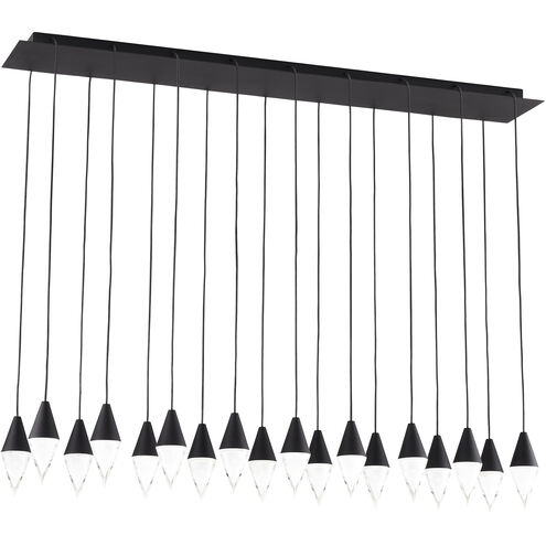 Sean Lavin Turret LED Nightshade Black Chandelier Ceiling Light, Integrated LED