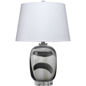 Graphic 22 inch 150.00 watt Black / Beige / White Ceramic Table Lamp Portable Light