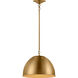 TOB by Thomas O'Brien Robbie 1 Light 15.38 inch Burnished Brass Pendant Ceiling Light