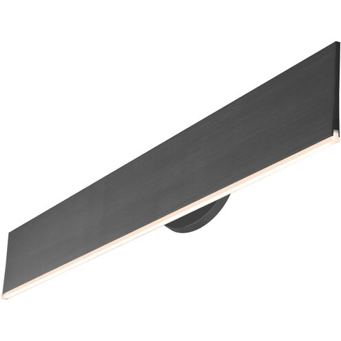 Prometheus 27 inch Satin Dark Gray Vanity Light Wall Light