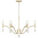 Aureline 6 Light 28 inch Aged Silver Chandelier Ceiling Light