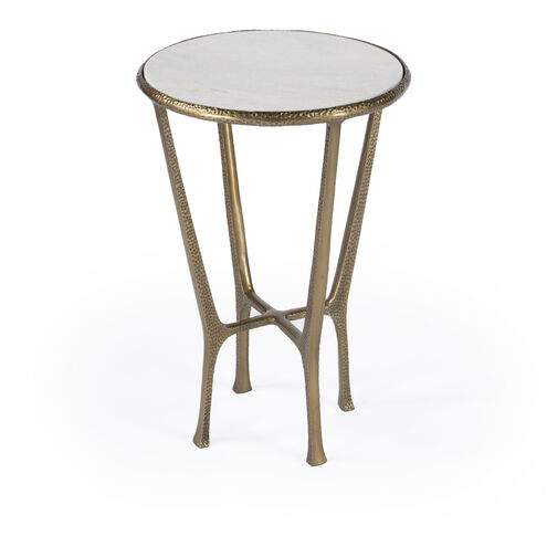 Switlania Marble Side Table in Gold