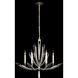 Vol de Cristal 6 Light 36 inch Silver Chandelier Ceiling Light