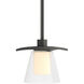 Wren 1 Light 5.1 inch Natural Iron Mini Pendant Ceiling Light in Clear with Opal