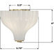 Layton 3 Light 9.75 inch Luxe Gold Semi Flush Ceiling Light