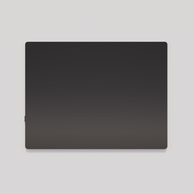 Compact 48 X 36 inch Black LED Lighted Mirror, Vanita by Oxygen