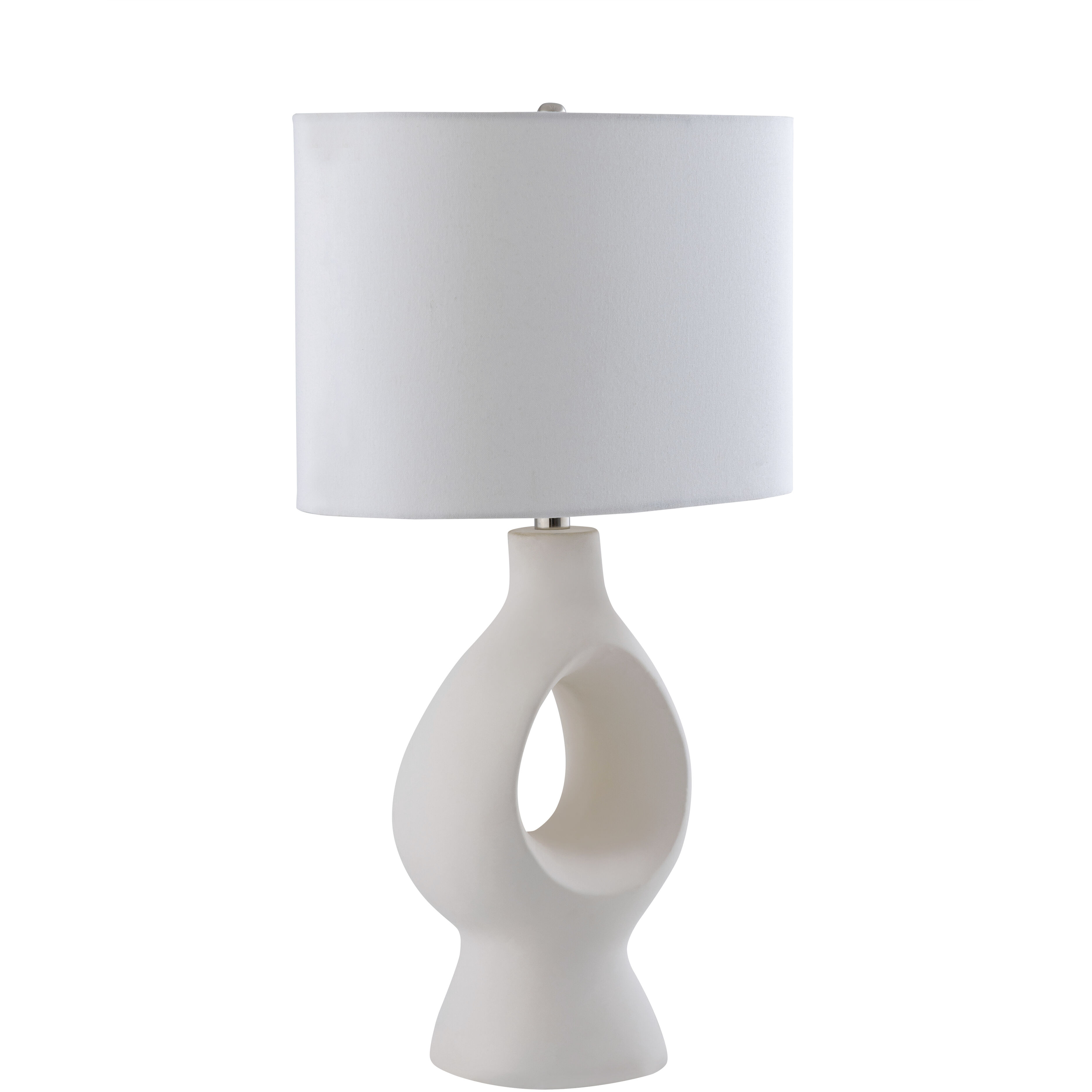Fenimore 27 inch 9 watt White Table Lamp Portable Light