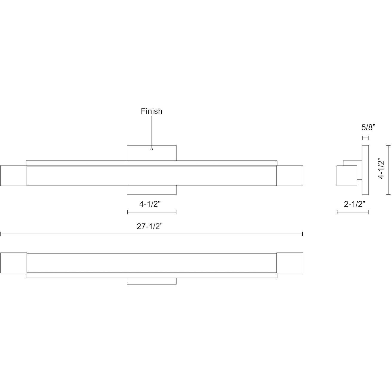 Soho Vanity Light Wall Light in Chrome
