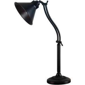 Amherst 11 inch 100.00 watt Oil Rubbed Bronze Desk Lamp Portable Light, Adjustable
