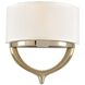 Bombay 2 Light 12 inch Two Tone Champagne Gold ADA Wall Sconce Wall Light