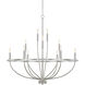 Greyson 12 Light 40 inch Brushed Nickel Chandelier Ceiling Light