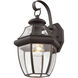 Monterey 1 Light 13 inch Bronze Outdoor Wall Lantern