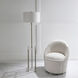 Palladian 67 inch 150.00 watt Plated Antique Brass and Crystal Floor Lamp Portable Light