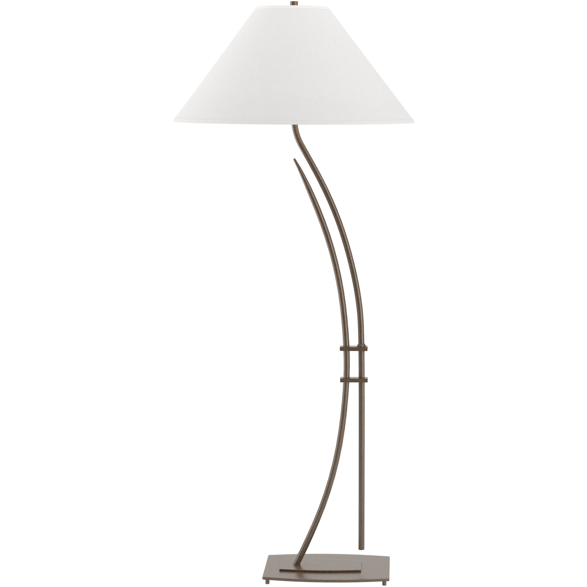 Metamorphic 54 inch 150 watt Bronze Floor Lamp Portable Light in Natural Anna