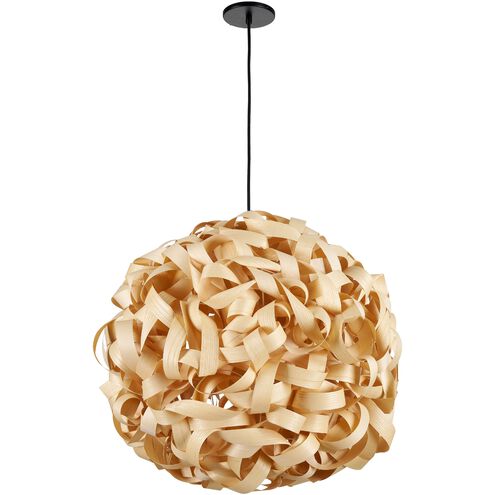 Bailey 1 Light 24 inch Matte Black Single Drop Pendant Ceiling Light, Large