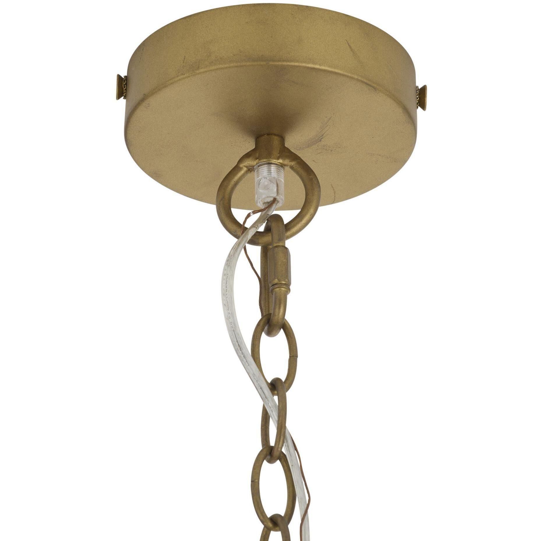 Bilal 8 Light 40 inch Antique Brass Chandelier Ceiling Light