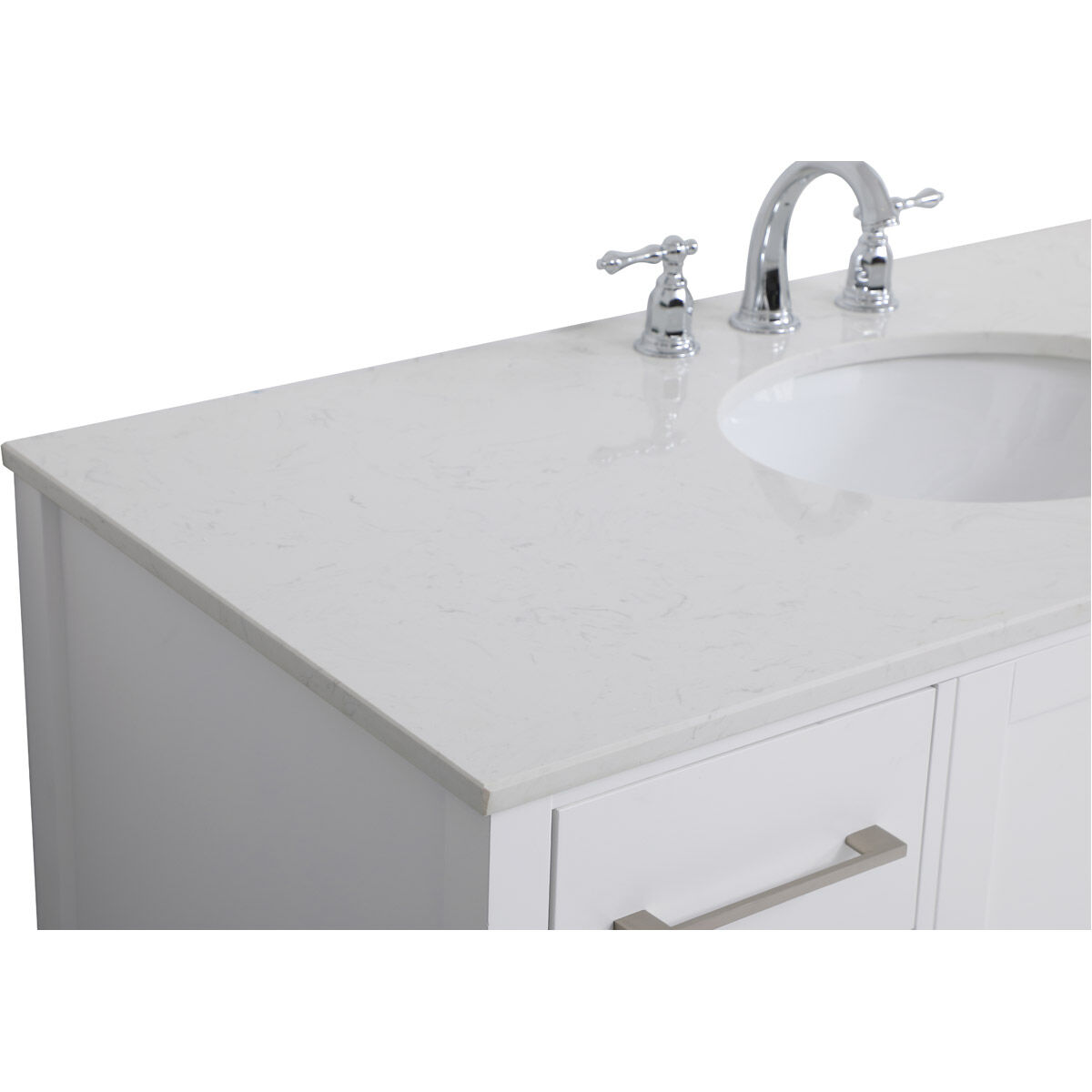 Irene 48 X 22 X 34 inch White Vanity Sink Set