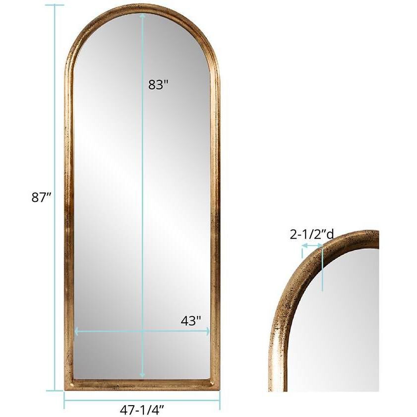 Tirtoff 78.5 X 30.5 inch Gold Leaf Mirror