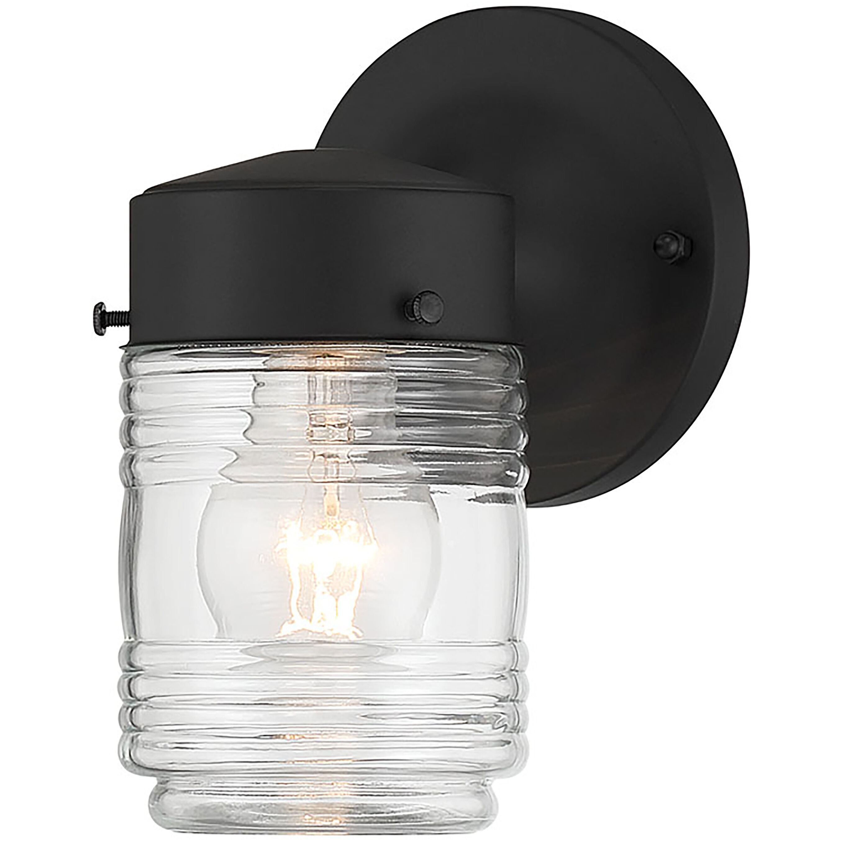 Bravyn 1 Light 7.5 inch Powder Coated Black Outdoor Wall Sconce