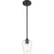 Ashford 1 Light 5.25 inch Matte Black Mini-Pendant Ceiling Light