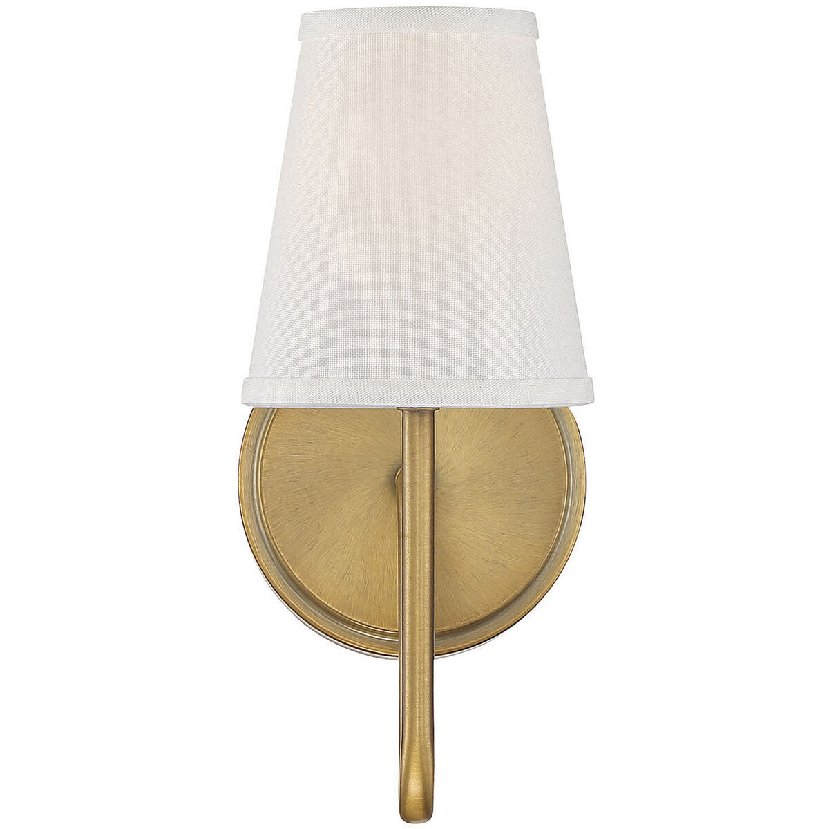 Modern 1 Light 4.75 inch Natural Brass Wall Sconce Wall Light