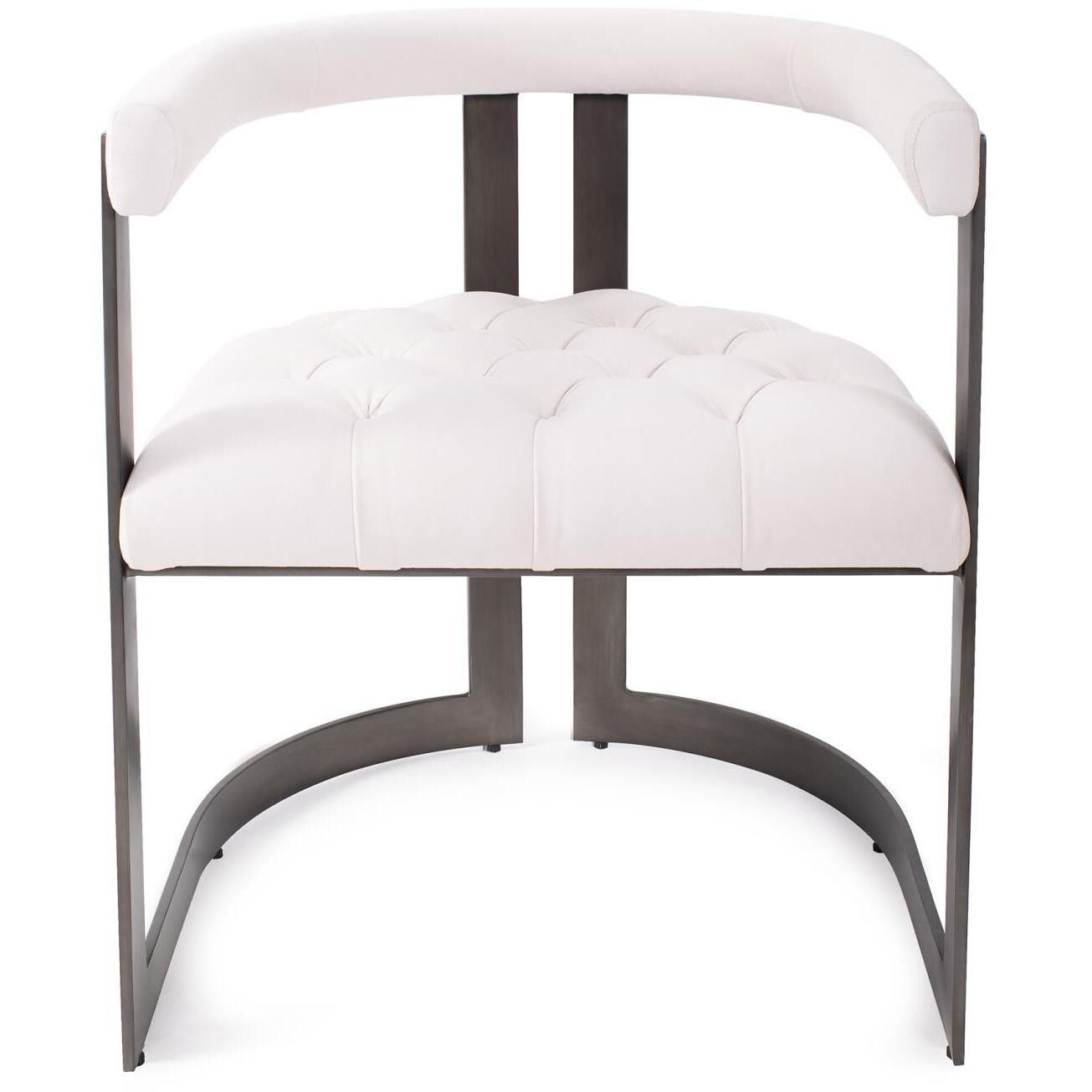Bantry Cream and Gunmetal Armchair