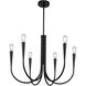 Bronte LED 24.5 inch Black Chandelier Ceiling Light