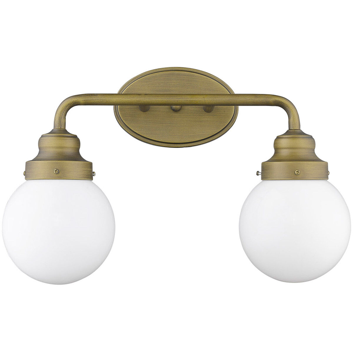 Portsmith 2 Light 18 inch Raw Brass Vanity Light Wall Light