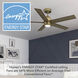 Erling 52 inch Luxe Gold with Warm Grey Oak Blades Ceiling Fan