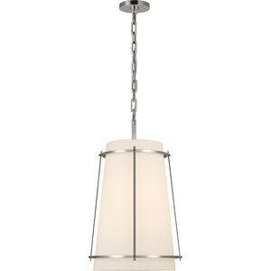 Carrier and Company Callaway LED 14.5 inch Polished Nickel Hanging Shade Ceiling Light, Medium