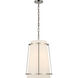 Carrier and Company Callaway LED 14.5 inch Polished Nickel Hanging Shade Ceiling Light, Medium