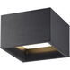 Bloc LED 7 inch Black Flush Mount Ceiling Light