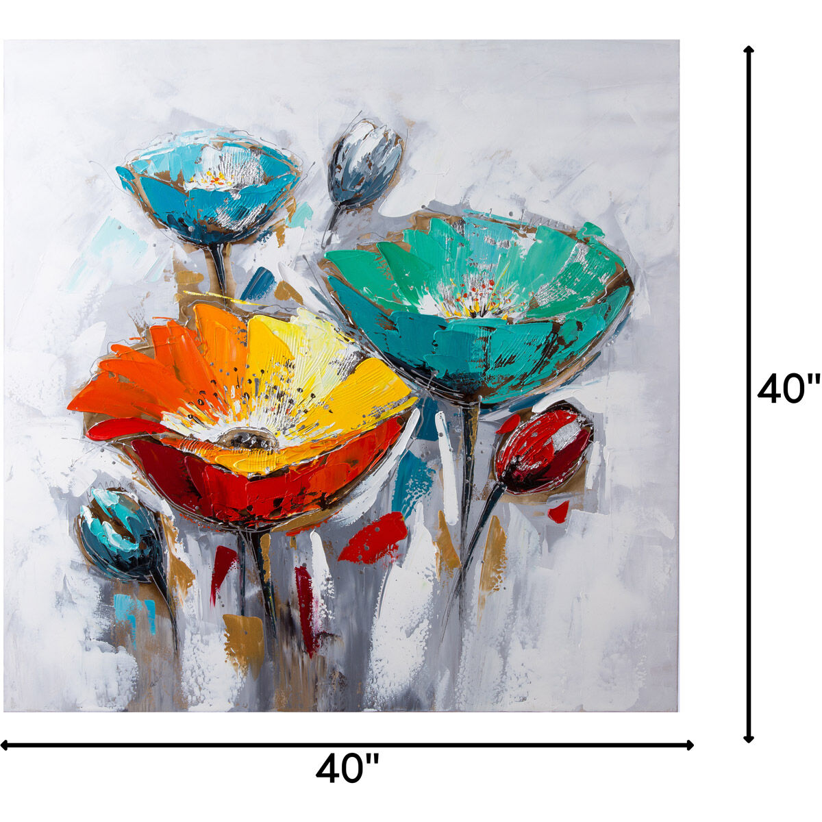 Vibrance Multicolored Canvas Wall Art, Varaluz Casa